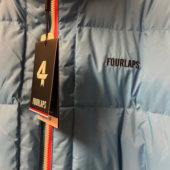 NWT Fourlaps Navy/Blue Reversible Polar Quilted Sherpa Puffer Jacket- XXL | $198 - Picture 9 of 16